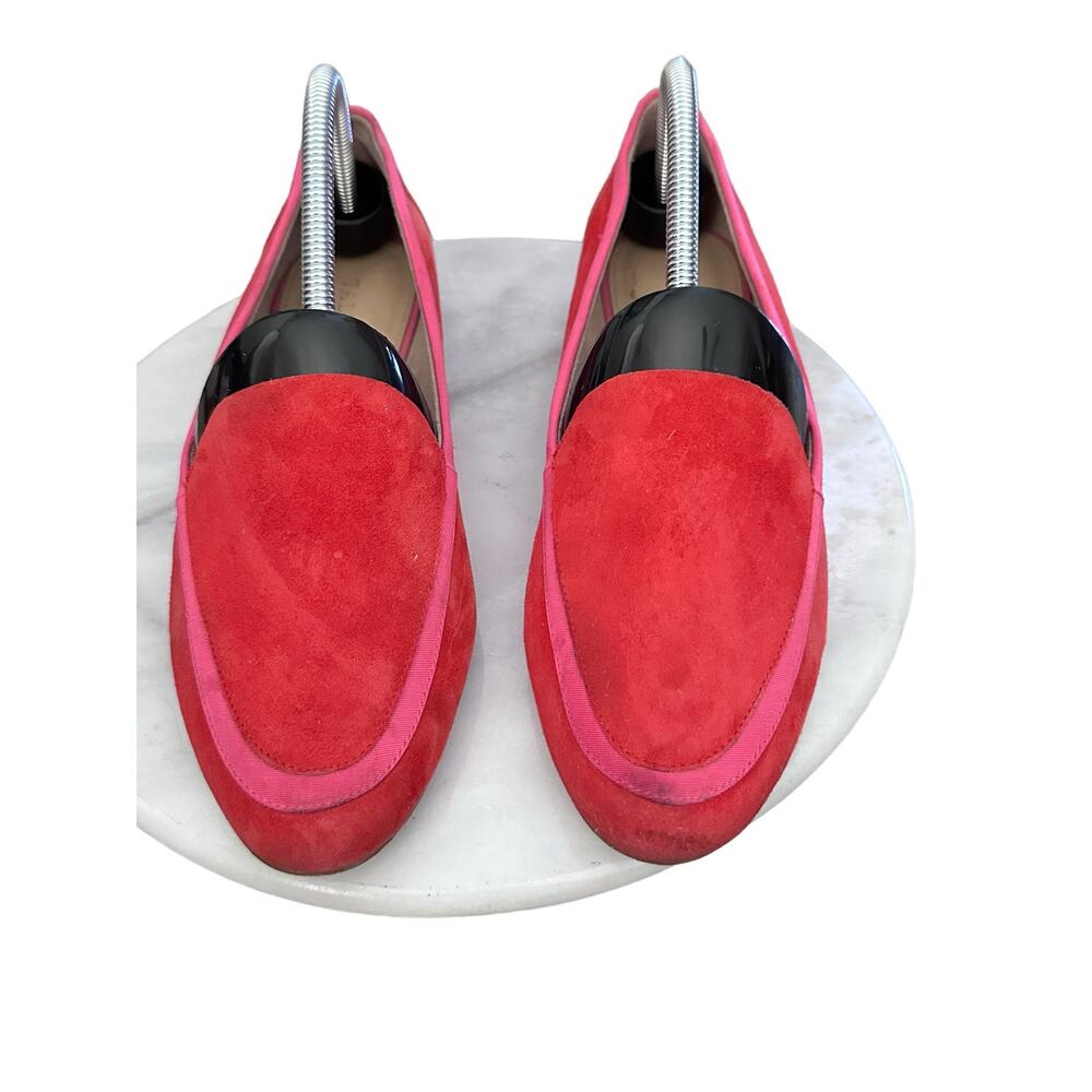 Talbots Red and Pink Suede Loafers